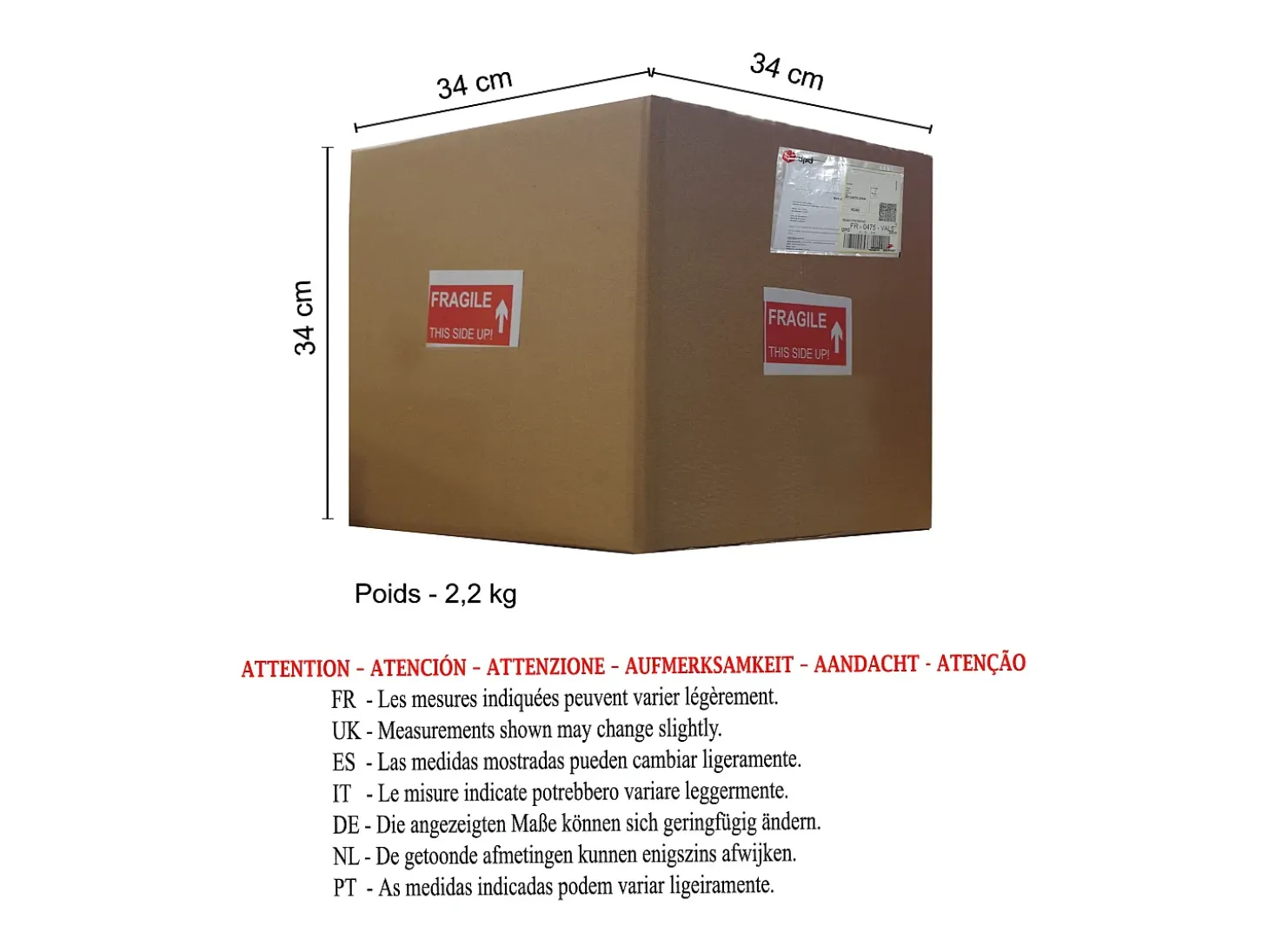 Abajur TOSEL ARLEQUIN LT2 tecido coluna taupe D18 x H30 cm