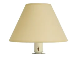 Abajur TOSEL LOT LT2 tecido coluna branco D30 x H50 cm