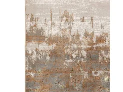 Alfombra abstrata - 160x230cm - dourado, marrom, bege - Aurora Dune