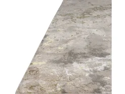 Alfombra abstrata - 120x170cm - dourado, cinza, bege - Aurora Galaxy