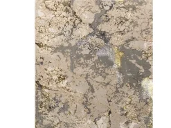 Alfombra abstrata - 120x170cm - dourado, cinza, bege - Aurora Galaxy
