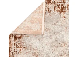 Alfombra abstrata - 200x290cm - laranja, creme - Kuza Border