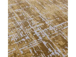 Alfombra abstrata - 160x230cm - ouro - Kuza Abstract