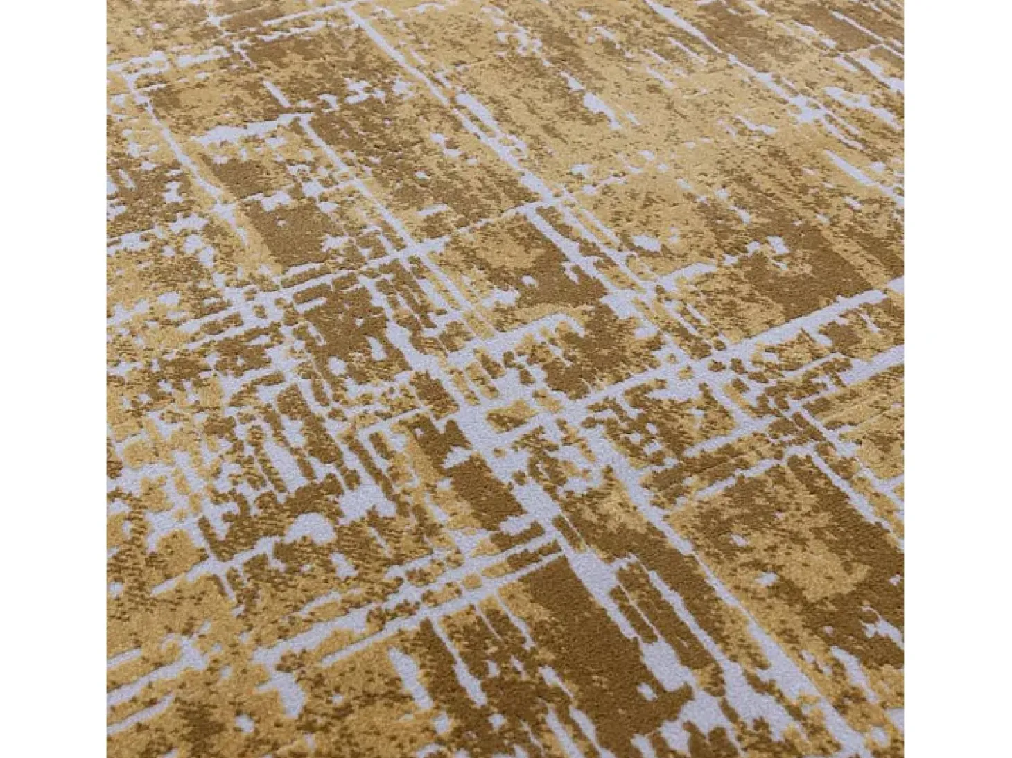 Alfombra abstrata - 160x230cm - ouro - Kuza Abstract