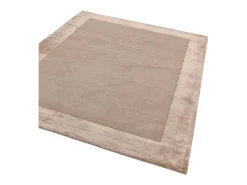 Alfombra feita à mão Alfombra feita à mão de lã e viscose - 160x230cm - Bege - Ascot