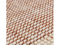 Alfombra tecida à mão, 100% lã - 120x170cm - laranja, creme, branco - Avalon