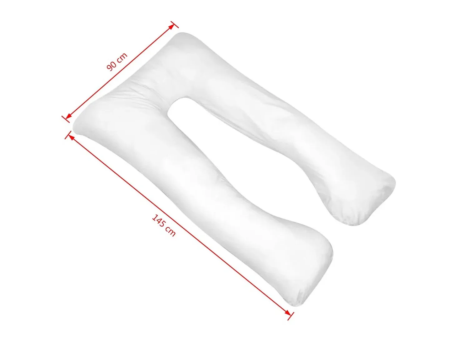 Almofada de gravidez 90x145 cm branco PT657551