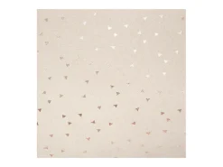 Almofada decorativa Estrela Berlingot Bege 40 x 40 cm Motivos Estrelas Metalizadas
