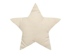 Almofada decorativa Estrela Berlingot Bege 40 x 40 cm Motivos Estrelas Metalizadas
