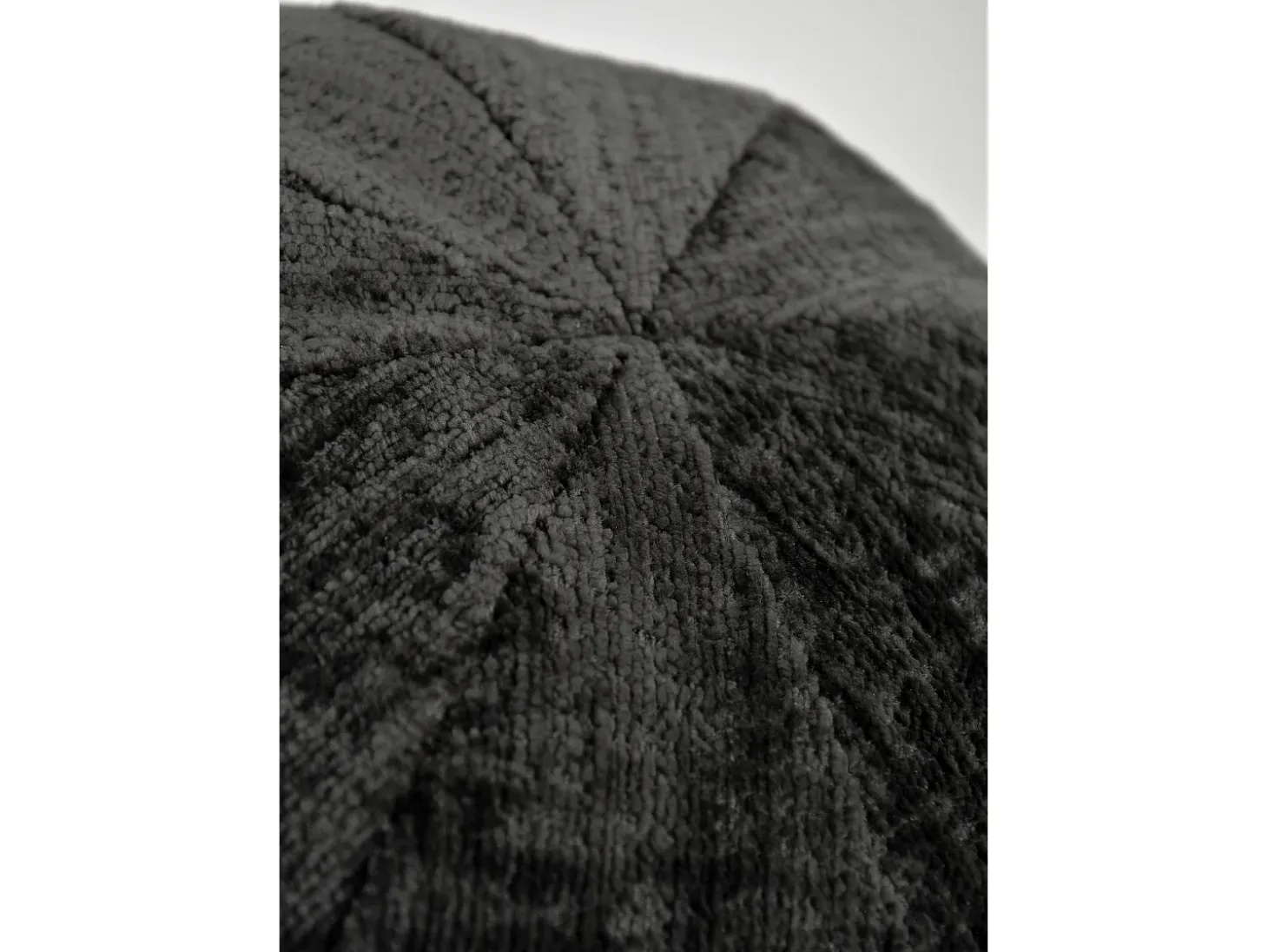 Almofada 37x37x37 cm preta Leith LET76BL