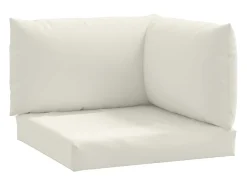 Almofadões de paletes 3 pcs mesclado tecido creme PT185717