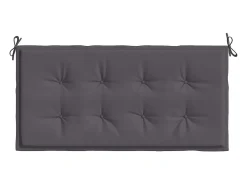 Almofadão p/ banco de jardim 100x50x3cm tecido oxford antracite PT837758