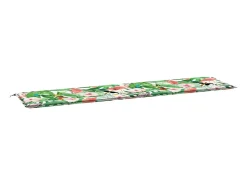 Almofadão p/ banco de jardim 200x50x3 cm tecido multicor PT198435