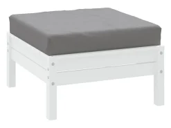 Almofadão p/ móveis de paletes 60x60x8 cm tecido oxford cinza PT935091