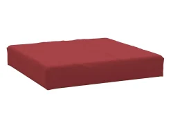 Almofadão p/ móveis de paletes 60x60x8 cm oxford vermelho-tinto PT808312