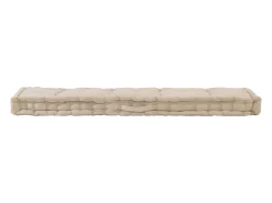 Almofadão p/ móveis de paletes algodão 120x40x7 cm bege PT919050