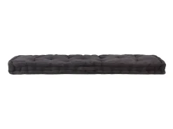 Almofadão p/ móveis de paletes algodão 120x40x7 cm preto PT929751