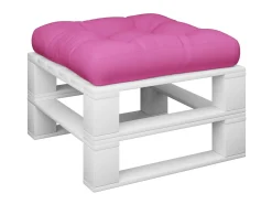 Almofadão p/ sofá paletes 60x60x12 cm tecido rosa PT382259