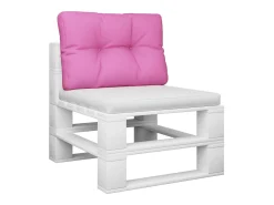 Almofadão paletes 60x40x12 cm tecido rosa PT122924
