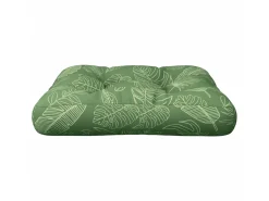 Almofadão para paletes 58x58x10 cm tecido oxford padrão folhas PT321773