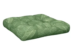 Almofadão para paletes 58x58x10 cm tecido oxford padrão folhas PT321773