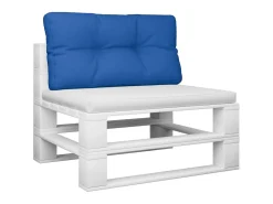 Almofadão para sofá de paletes 70x40x12 cm tecido azul real PT712379