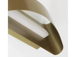 Aplique COOPER estilo moderno e versátil - Largura 24 cm - LED SMD 9W - 850lm e 3K - up&down - aço e dourado mate