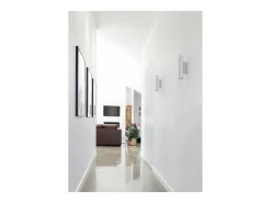 Aplique estilo moderno TANIA - A 20,2 cm - 2X GU10 50W - up&down - aço e branco - IP20
