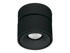 Aplique LED Mini Concord Tricolore 7w preto redondo ajustável