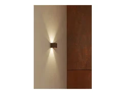 Aplique LED preto IP54 6,8W com aletas ajustáveis ​​3000k