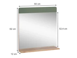 Badezimmerspiegel verde/carvalho goldkraft 60x12x62 izan