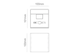 Beneito Faure Aplique LED alimentado por bateria com sensor de movimento Lek Sensor - 6W, 3000K, carregamento USB-C, IP54 - Aplique de parede preto