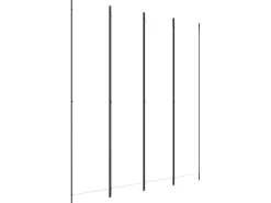 Biombo - Divisória com 4 painéis 200x220 cm tecido branco PT147388