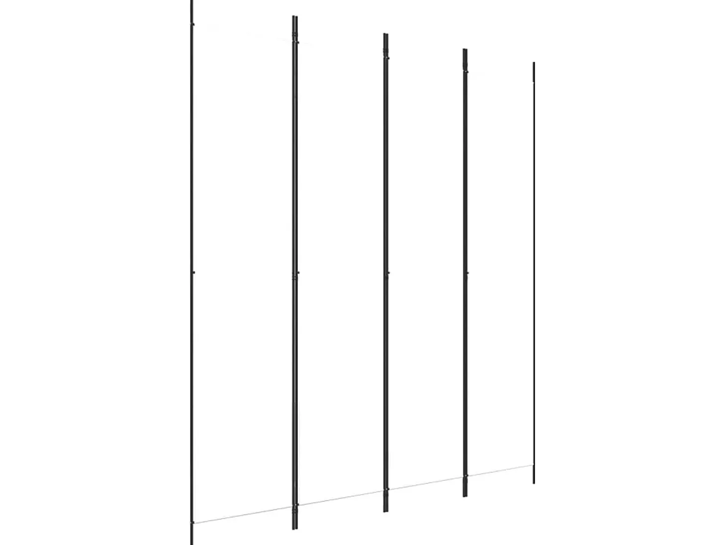 Biombo - Divisória com 4 painéis 200x220 cm tecido branco PT147388