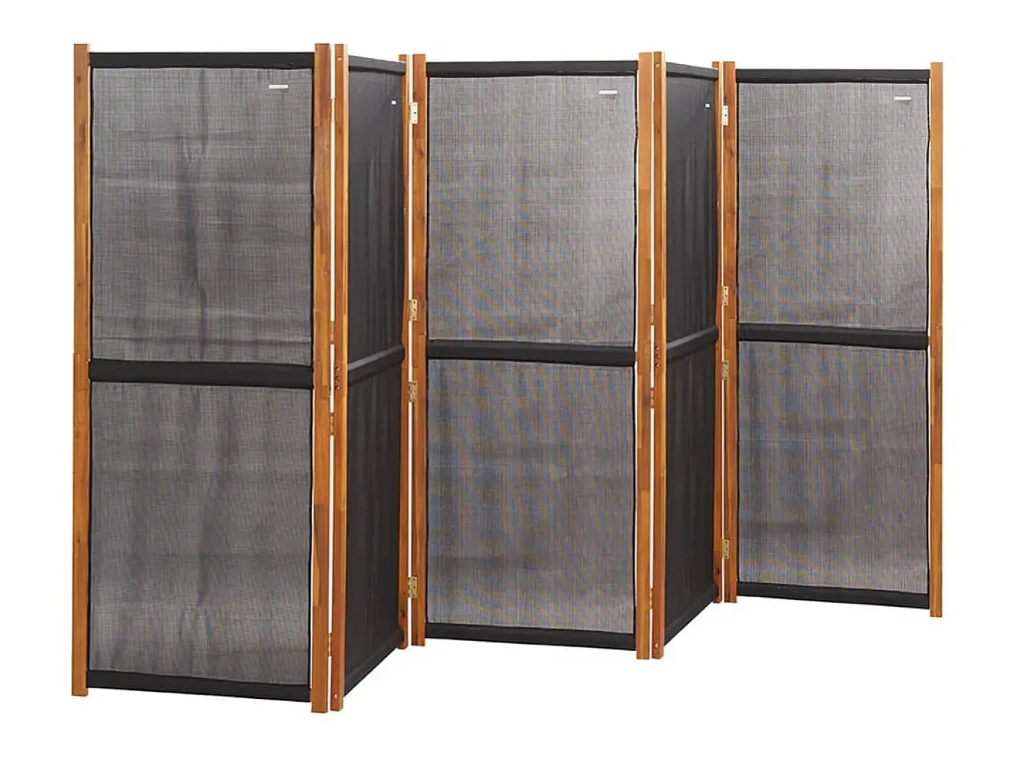 Biombo - Divisória com 5 painéis 350x180 cm preto PT982269