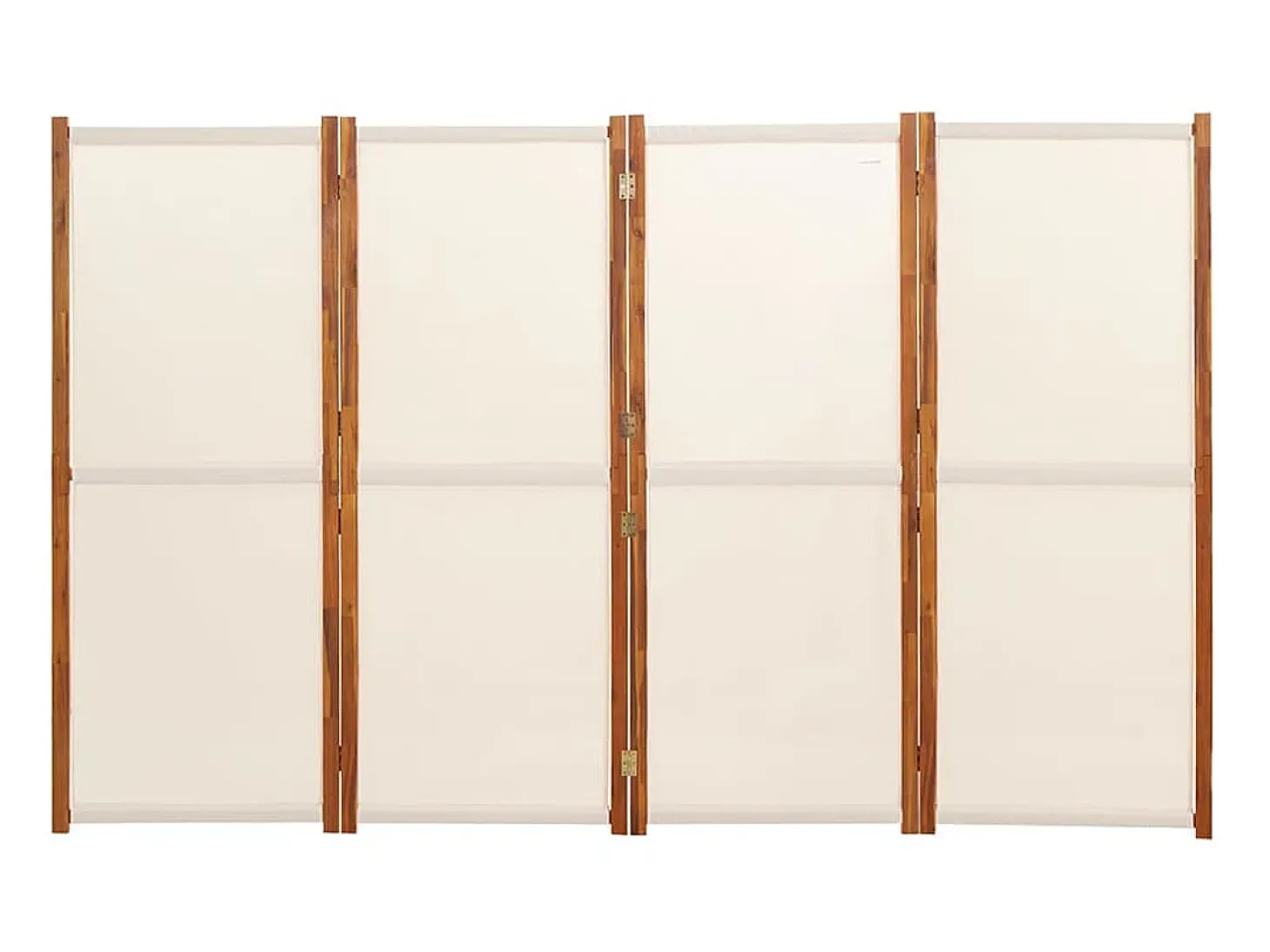 Biombo - Divisória com 4 painéis 280x180 cm branco nata PT689581