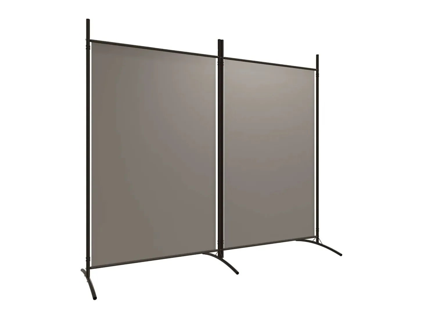 Biombo - Divisória com 2 painéis 175x180 cm tecido antracite PT956463