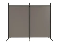 Biombo - Divisória com 2 painéis 175x180 cm tecido antracite PT956463