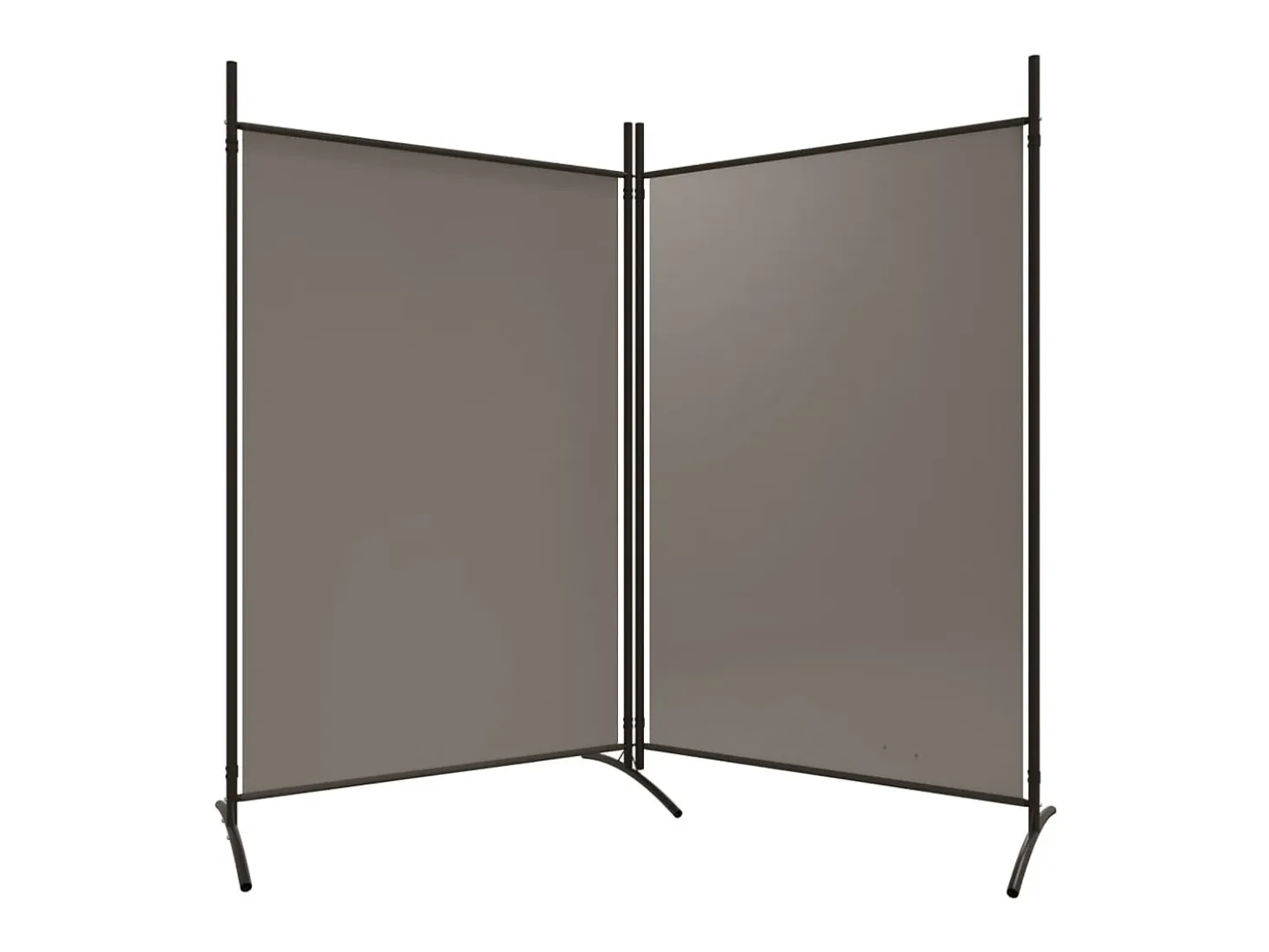 Biombo - Divisória com 2 painéis 175x180 cm tecido antracite PT956463