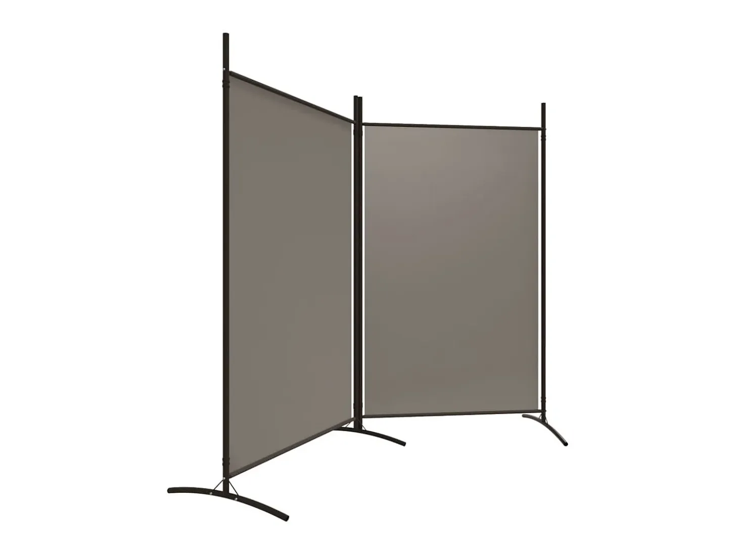 Biombo - Divisória com 2 painéis 175x180 cm tecido antracite PT956463
