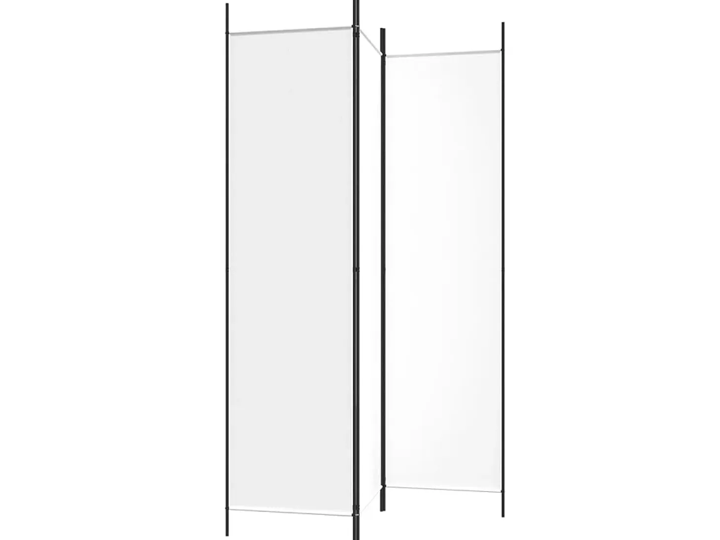Biombo - Divisória com 3 painéis 150x200 cm tecido branco PT288213