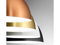 Bonella - Luminária pendente de latão 1XE27 max 1X60W IP20 - Luminária de teto com design moderno em alumínio - Soquete E27