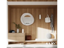 Candeeiro de mesa Torow minimalista, aço - 1 fontes de luz 3000K - L.10 x H.21 cm - branco