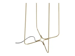 Candeeiro de pé em aço dourado e vidro branco 8047 ANGEL CERDA