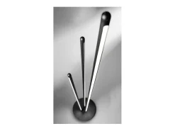 Candeeiro de pé LED TWINS de design da Perenz em metal preto