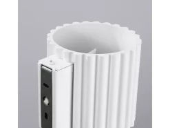 Candeeiro De Parede Aura Minimalista, Alumínio - 1 Lichtbronnen - L.10 X H.10 Cm - Branco