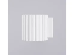 Candeeiro De Parede Aura Minimalista, Alumínio - 1 Lichtbronnen - L.10 X H.10 Cm - Branco
