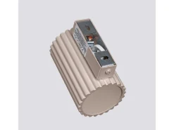 Candeeiro De Parede Karbon Minimalista, Alumínio - 1 Lichtbronnen - L.6.5 X H.10 Cm - Cinza-Claro