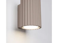 Candeeiro De Parede Karbon Minimalista, Alumínio - 1 Lichtbronnen - L.6.5 X H.10 Cm - Cinza-Claro