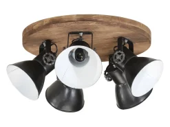 Candeeiro de teto 25 W 50x50x25 cm E27 preto PT396248